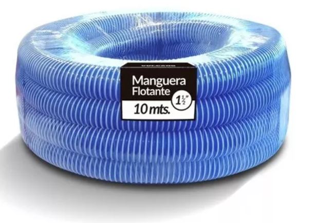 ROLLO MANGUERA 10MTS FLOT CRISTAL C/TERMINALES Ø 1 1/2"