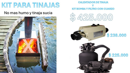 Kit Bomba  Filtro y calentador PARA TINAJAS Y SPA